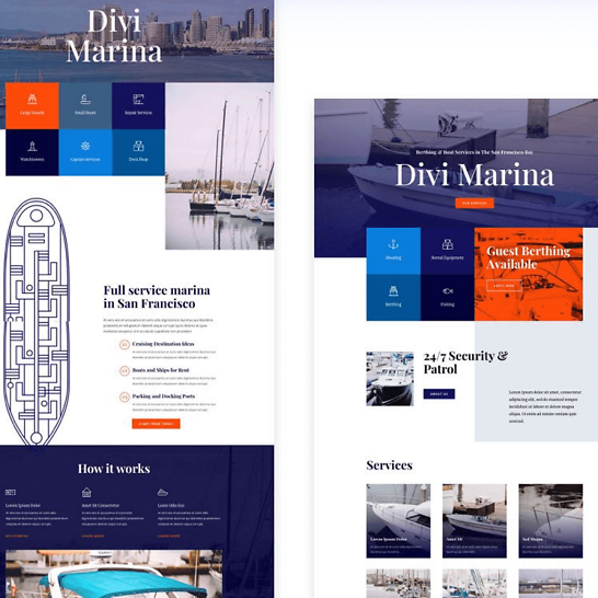 Marine Divi Layout